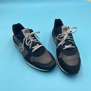 Denz Men's Navy/Black and Gray Lightweight Lace-Up Sneakers Sz13